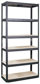 Стеллаж металлический крашеный Стандарт 2850х1200х500 мм 6 полок металл Standart-132 фото